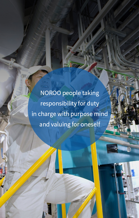 NOROO people taking responsibility for duty in charge with purpose mind and valuing for oneself